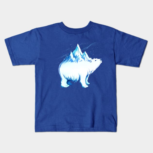 Icebearg Polar Bear Kids T-Shirt by Tobe_Fonseca